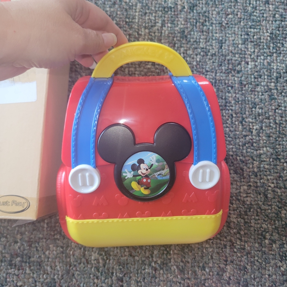 Mickey Mouse Red and Yellow Doctor Kids Toy Backpack - Picture 2 of 9